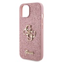 Apple iPhone 15 Uyumlu Kılıf Guess Orjinal Lisanslı 4G Büyük Metal Logolu Glitter Kapak - 18