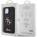Apple iPhone 15 Uyumlu Kılıf Guess Orjinal Lisanslı 4G Büyük Metal Logolu Glitter Kapak