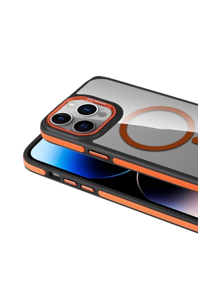 Apple iPhone 14 Pro Uyumlu Kılıf Magsafe Şarj Özellikli Mat Görünümlü Zore Solo Kapak