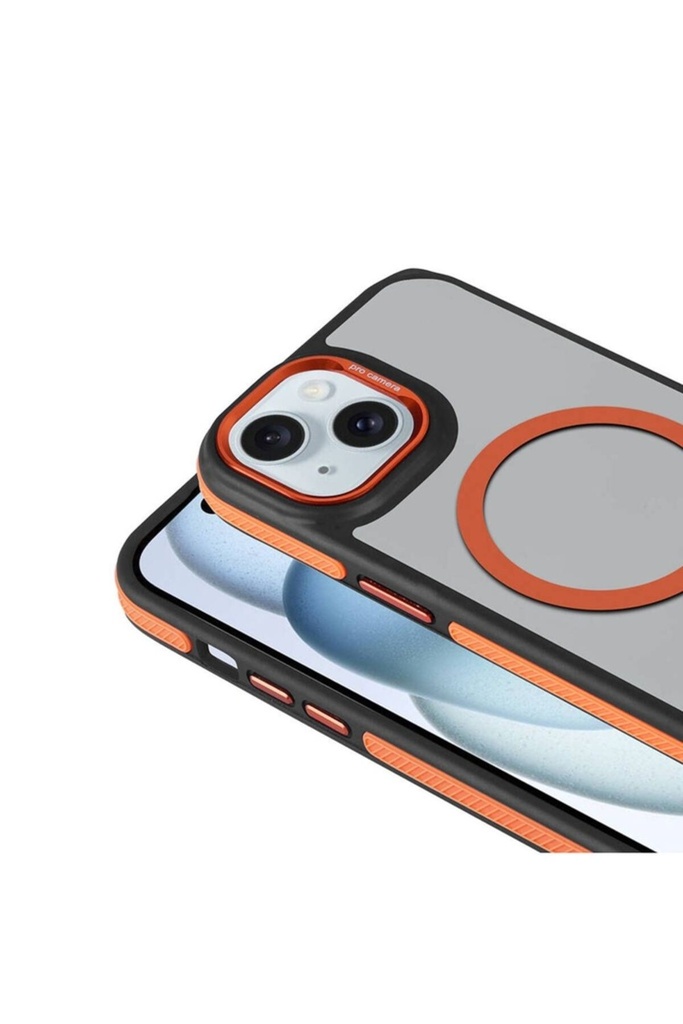 Apple iPhone 15 Uyumlu Kılıf Magsafe Şarj Özellikli Mat Görünümlü Zore Solo Kapak
