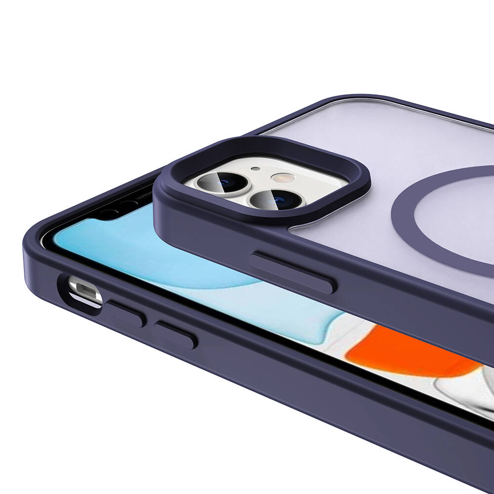 Apple iPhone 11 Uyumlu Kılıf Magsafe Şarj Özellikli Mat Arka Yüzey Zore Sio Kapak - 6