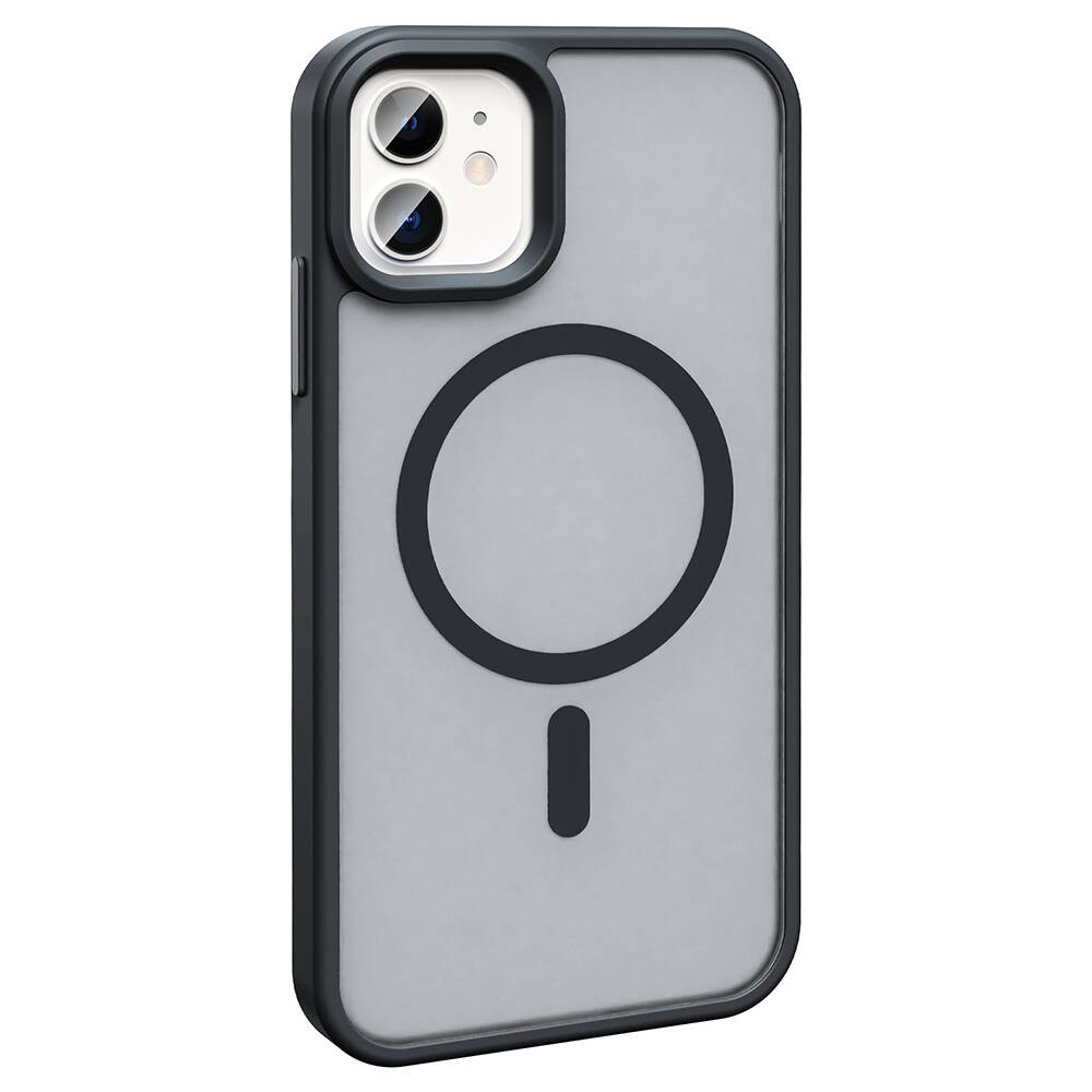 Apple iPhone 11 Uyumlu Kılıf Magsafe Şarj Özellikli Mat Arka Yüzey Zore Sio Kapak - 12