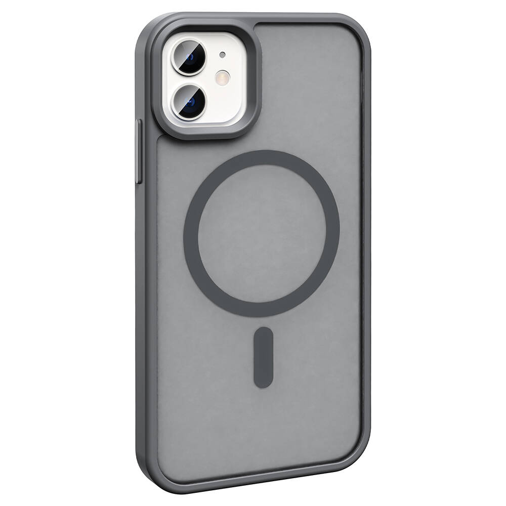 Apple iPhone 11 Uyumlu Kılıf Magsafe Şarj Özellikli Mat Arka Yüzey Zore Sio Kapak - 14