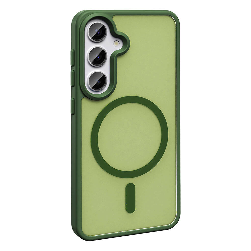 Samsung Galaxy S24 Plus Uyumlu Kılıf Magsafe Şarj Özellikli Mat Arka Yüzey Zore Sio Kapak - 8