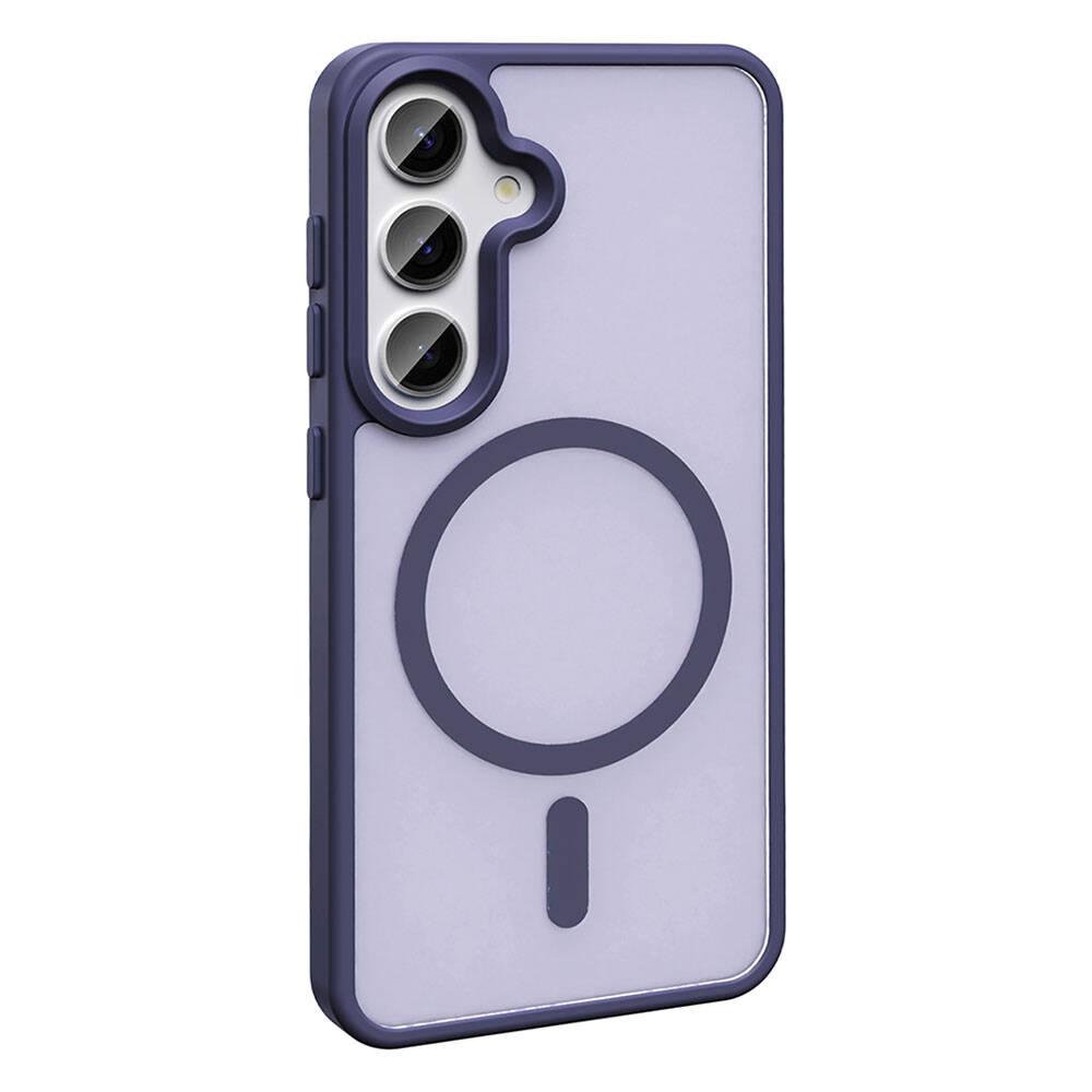 Samsung Galaxy S24 Plus Uyumlu Kılıf Magsafe Şarj Özellikli Mat Arka Yüzey Zore Sio Kapak - 11