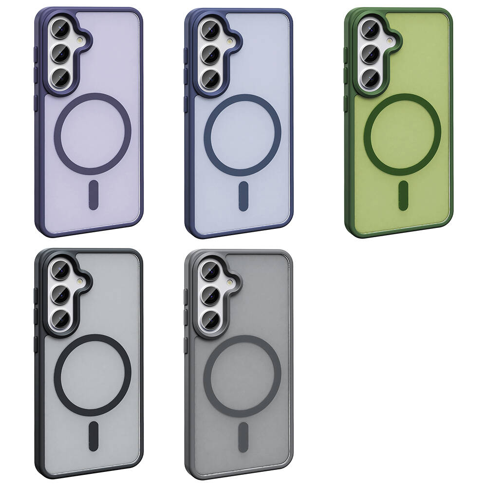 Samsung Galaxy S23 FE Uyumlu Kılıf Magsafe Şarj Özellikli Mat Arka Yüzey Zore Sio Kapak - 6