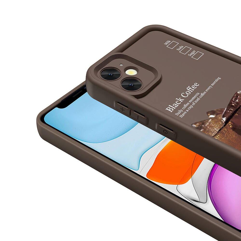Apple iPhone 12 Uyumlu Kılıf Kamera Korumalı Baskılı Arka Yüzey Zore Klas Kapak - 6