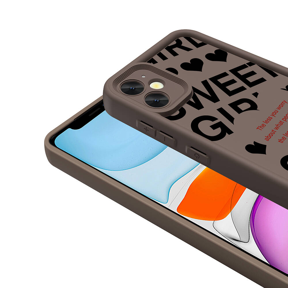 Apple iPhone 12 Uyumlu Kılıf Kamera Korumalı Baskılı Arka Yüzey Zore Klas Kapak - 7