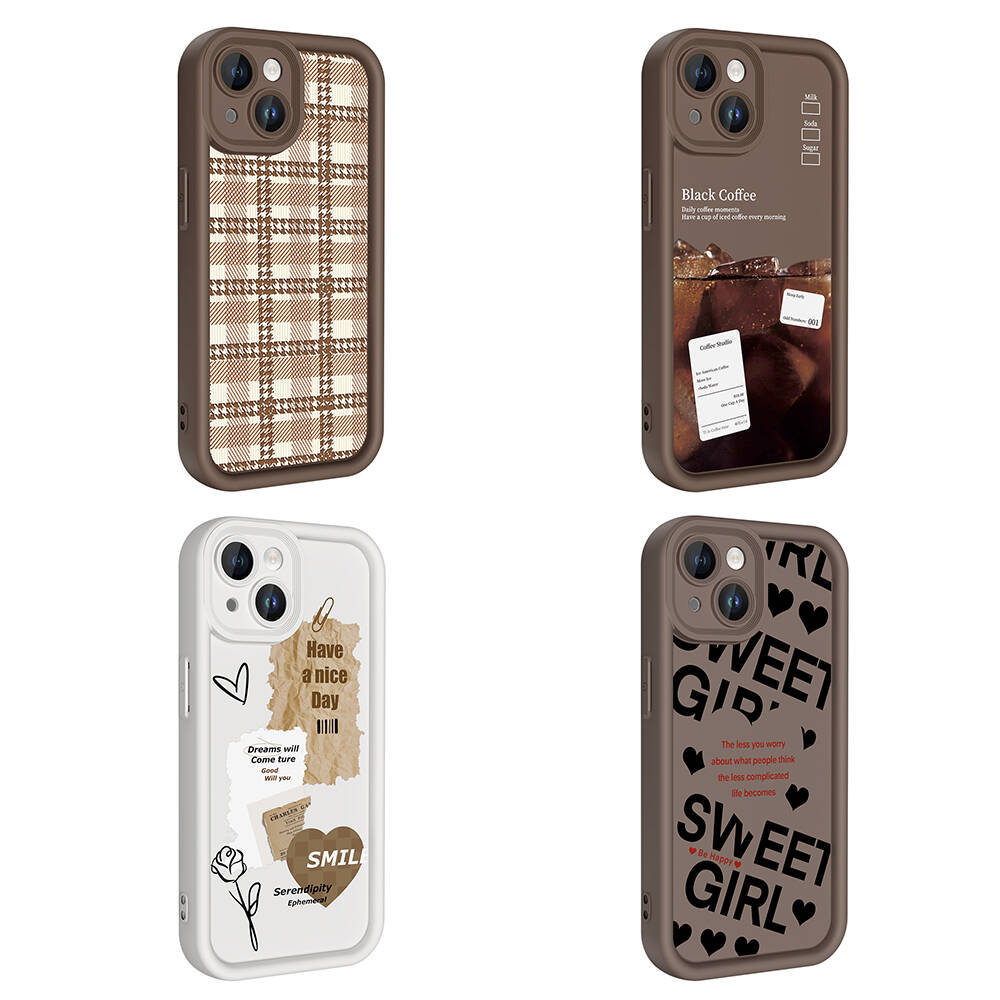 Apple iPhone 13 Uyumlu Kılıf Kamera Korumalı Baskılı Arka Yüzey Zore Klas Kapak - 8