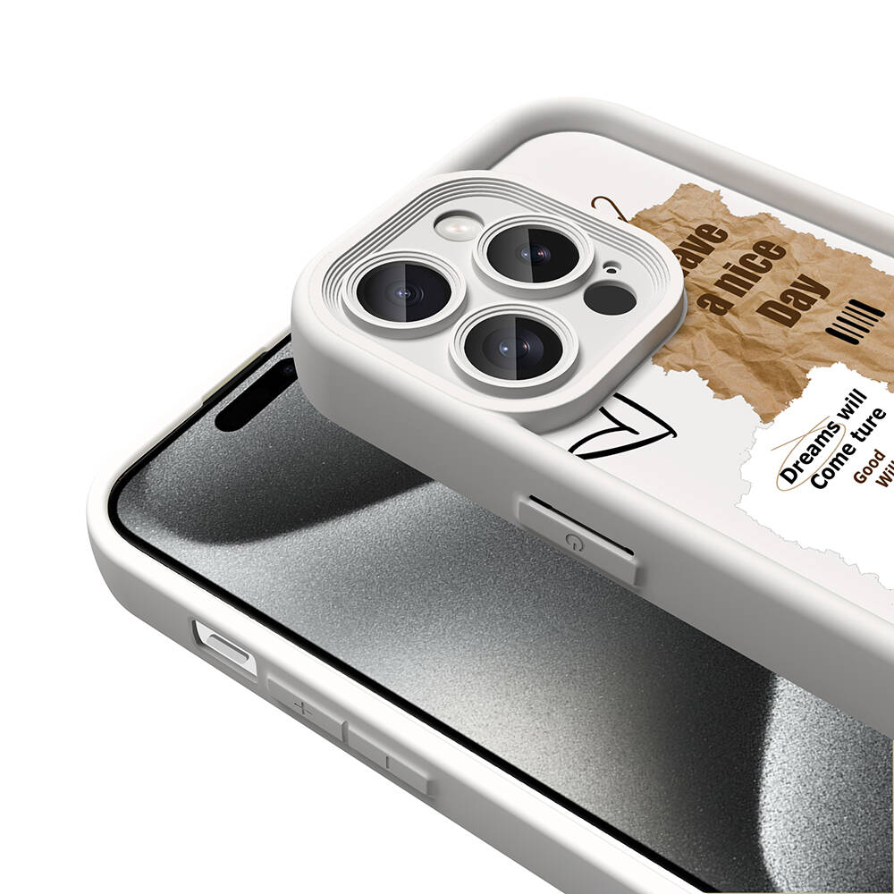 Apple iPhone 14 Pro Uyumlu Kılıf Kamera Korumalı Baskılı Arka Yüzey Zore Klas Kapak - 5