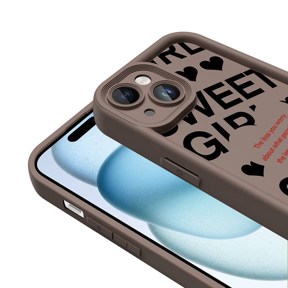 Apple iPhone 15 Uyumlu Kılıf Kamera Korumalı Baskılı Arka Yüzey Zore Klas Kapak - 5