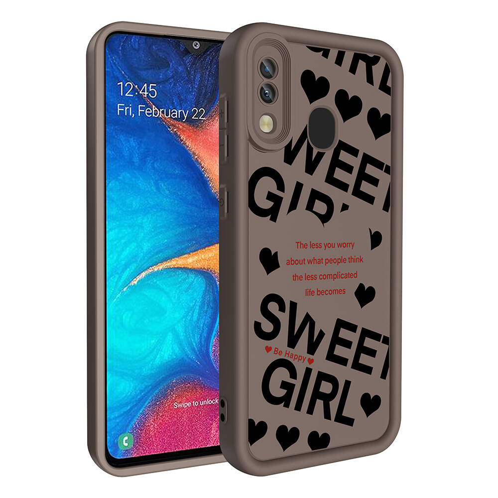 Samsung Galaxy A20 Uyumlu Kılıf Kamera Korumalı Baskılı Arka Yüzey Zore Klas Kapak - 3