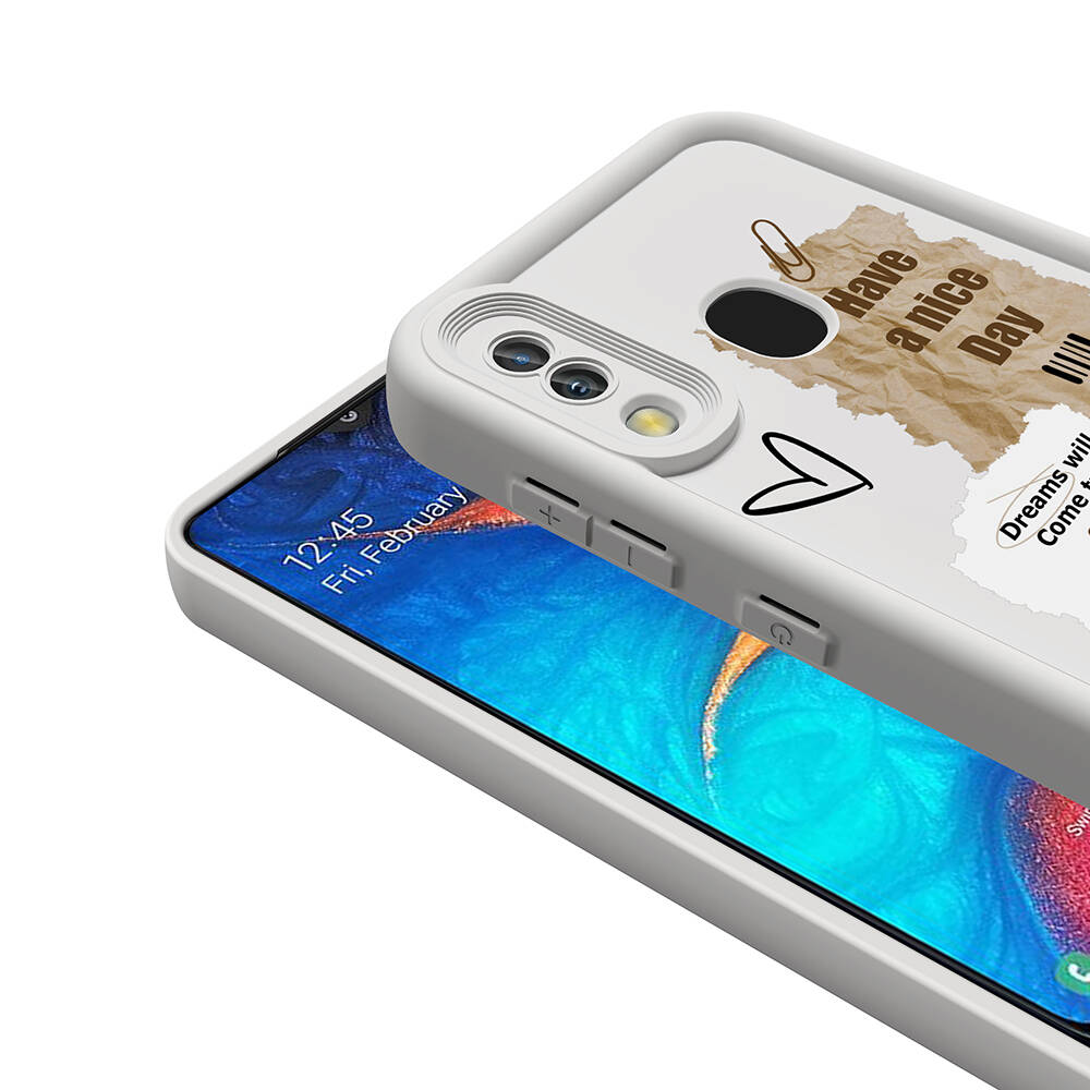 Samsung Galaxy A20 Uyumlu Kılıf Kamera Korumalı Baskılı Arka Yüzey Zore Klas Kapak - 5