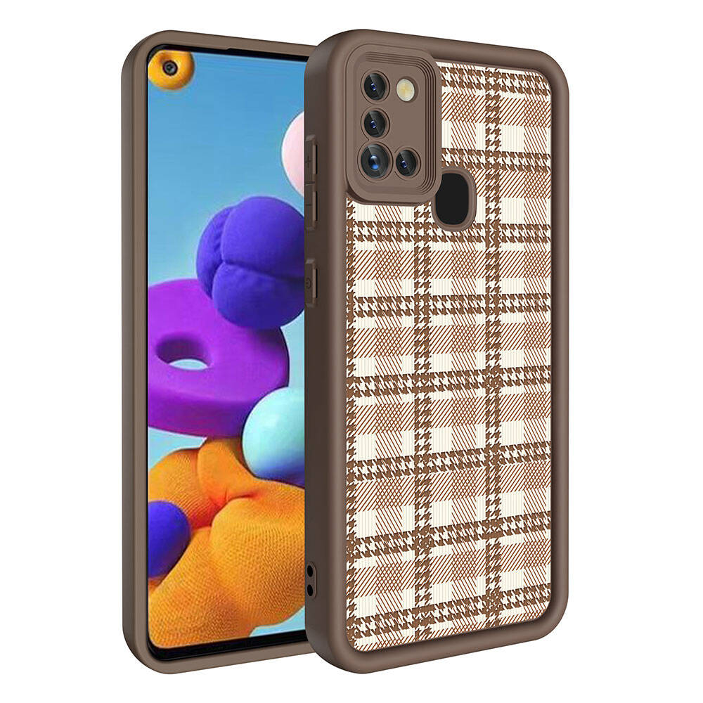 Samsung Galaxy A21S Uyumlu Kılıf Kamera Korumalı Baskılı Arka Yüzey Zore Klas Kapak - 1