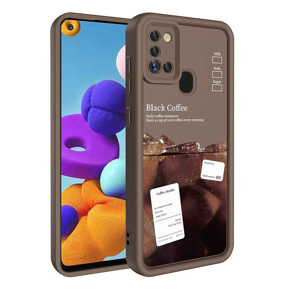 Samsung Galaxy A21S Uyumlu Kılıf Kamera Korumalı Baskılı Arka Yüzey Zore Klas Kapak - 3