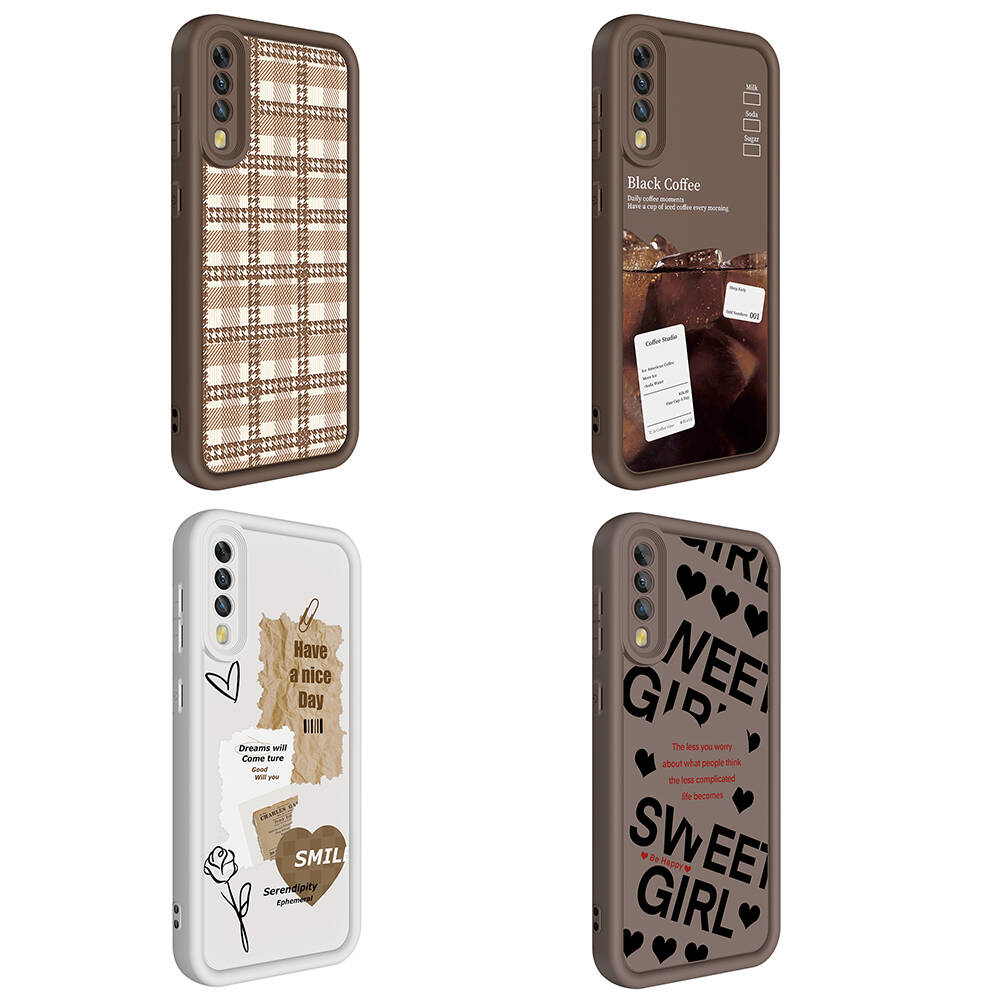 Samsung Galaxy A70 Uyumlu Kılıf Kamera Korumalı Baskılı Arka Yüzey Zore Klas Kapak - 8