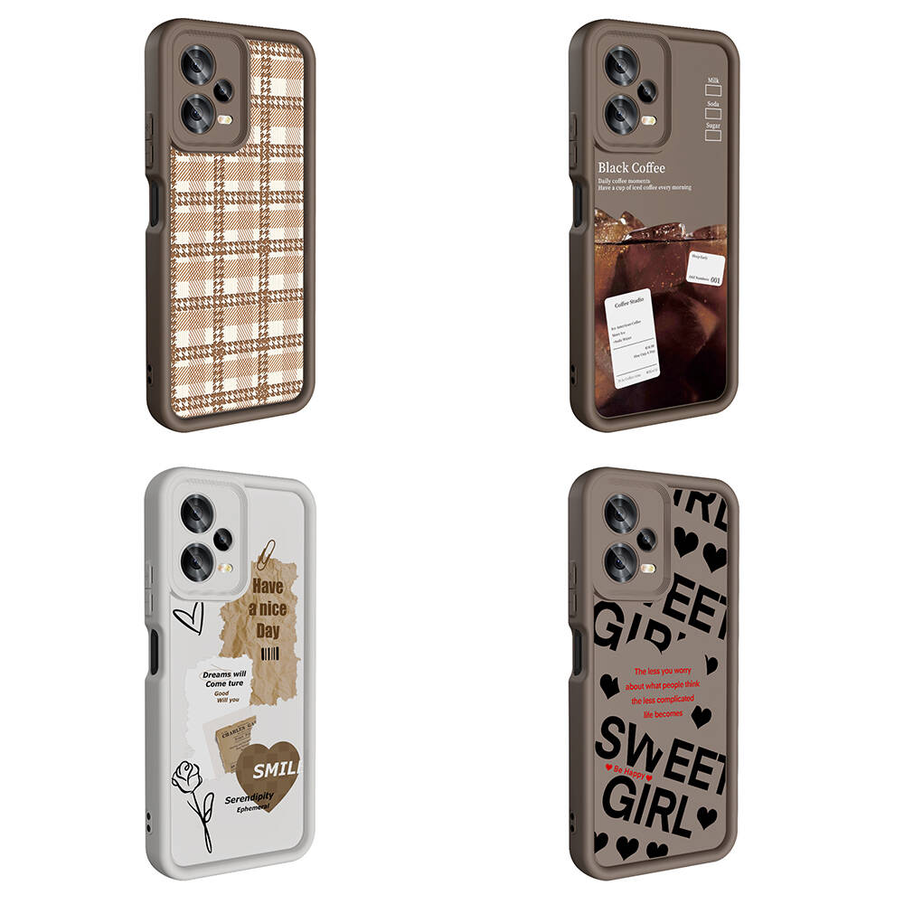 Xiaomi Redmi Note 12 5G Uyumlu Kılıf Kamera Korumalı Baskılı Arka Yüzey Zore Klas Kapak - 8