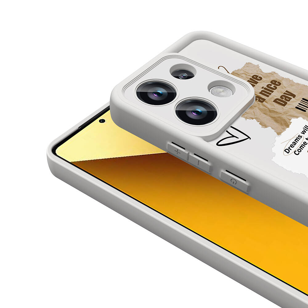 Xiaomi Redmi Note 13 4G Kılıf Kamera Korumalı Baskılı Arka Yüzey Zore Klas Kapak - 5
