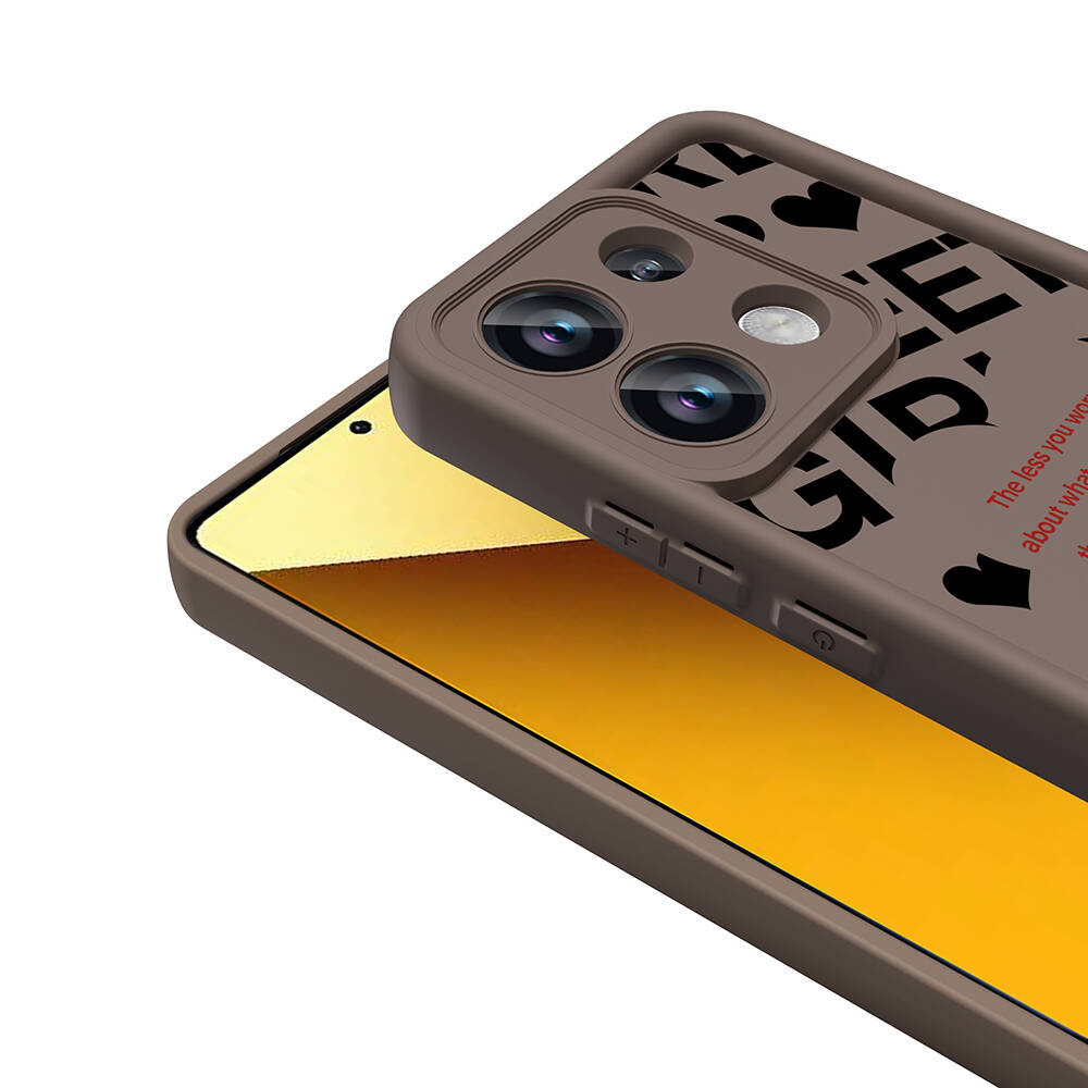 Xiaomi Redmi Note 13 4G Kılıf Kamera Korumalı Baskılı Arka Yüzey Zore Klas Kapak - 7