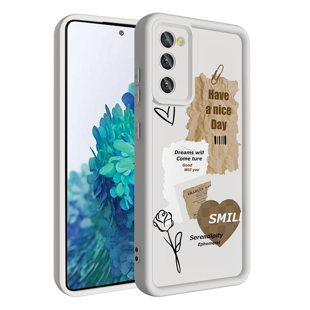 Samsung Galaxy S20 FE Uyumlu Kılıf Kamera Korumalı Baskılı Arka Yüzey Zore Klas Kapak - 2