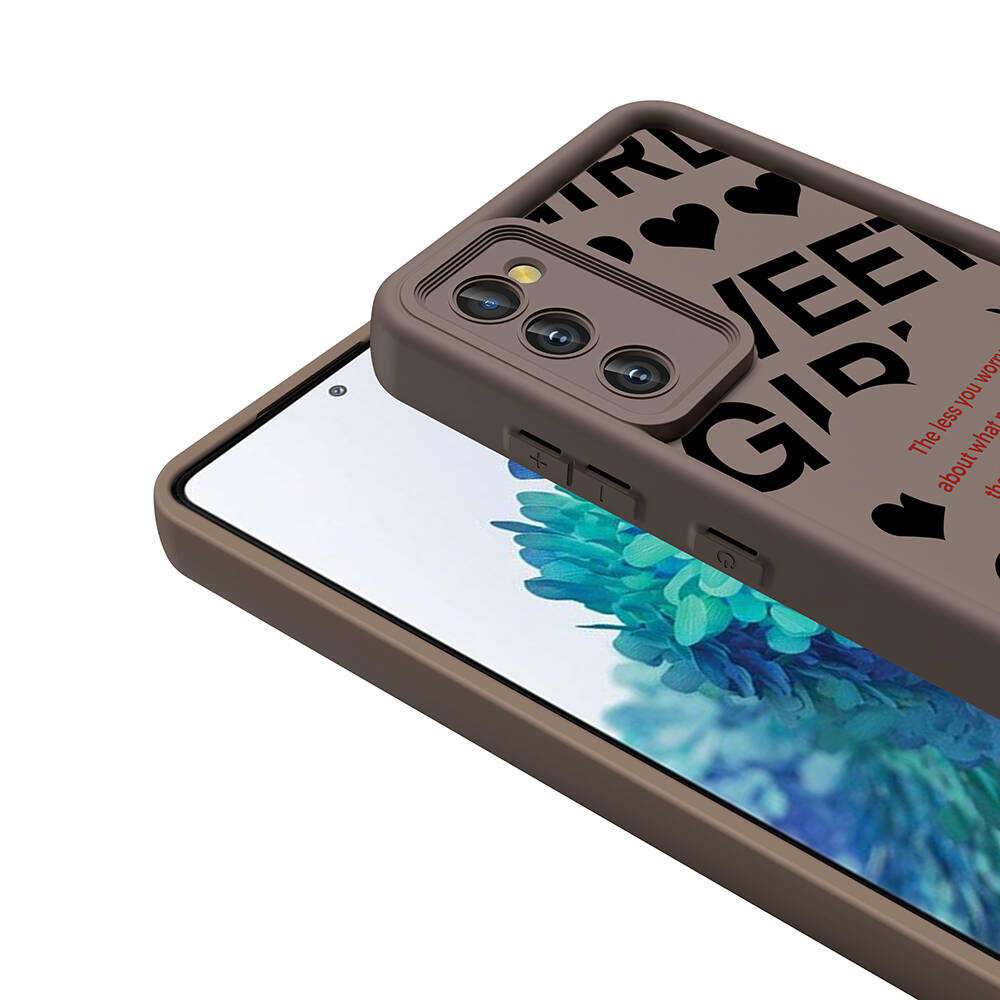 Samsung Galaxy S20 FE Uyumlu Kılıf Kamera Korumalı Baskılı Arka Yüzey Zore Klas Kapak - 4