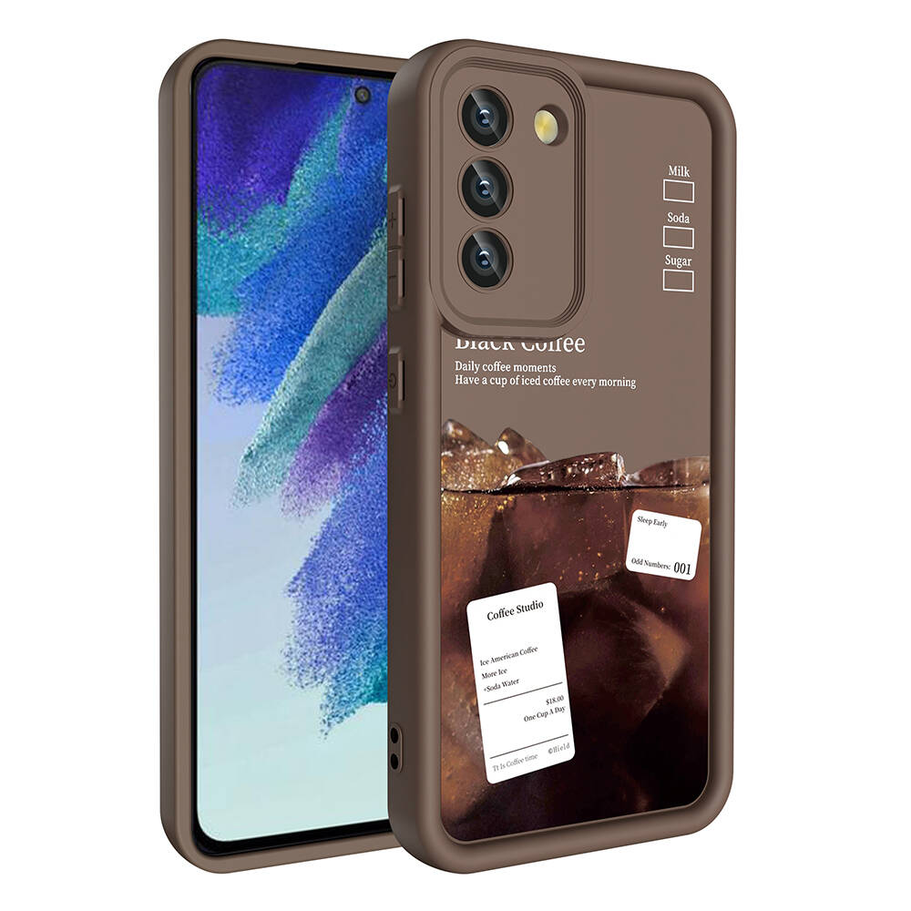 Samsung Galaxy S21 FE Uyumlu Kılıf Kamera Korumalı Baskılı Arka Yüzey Zore Klas Kapak - 2