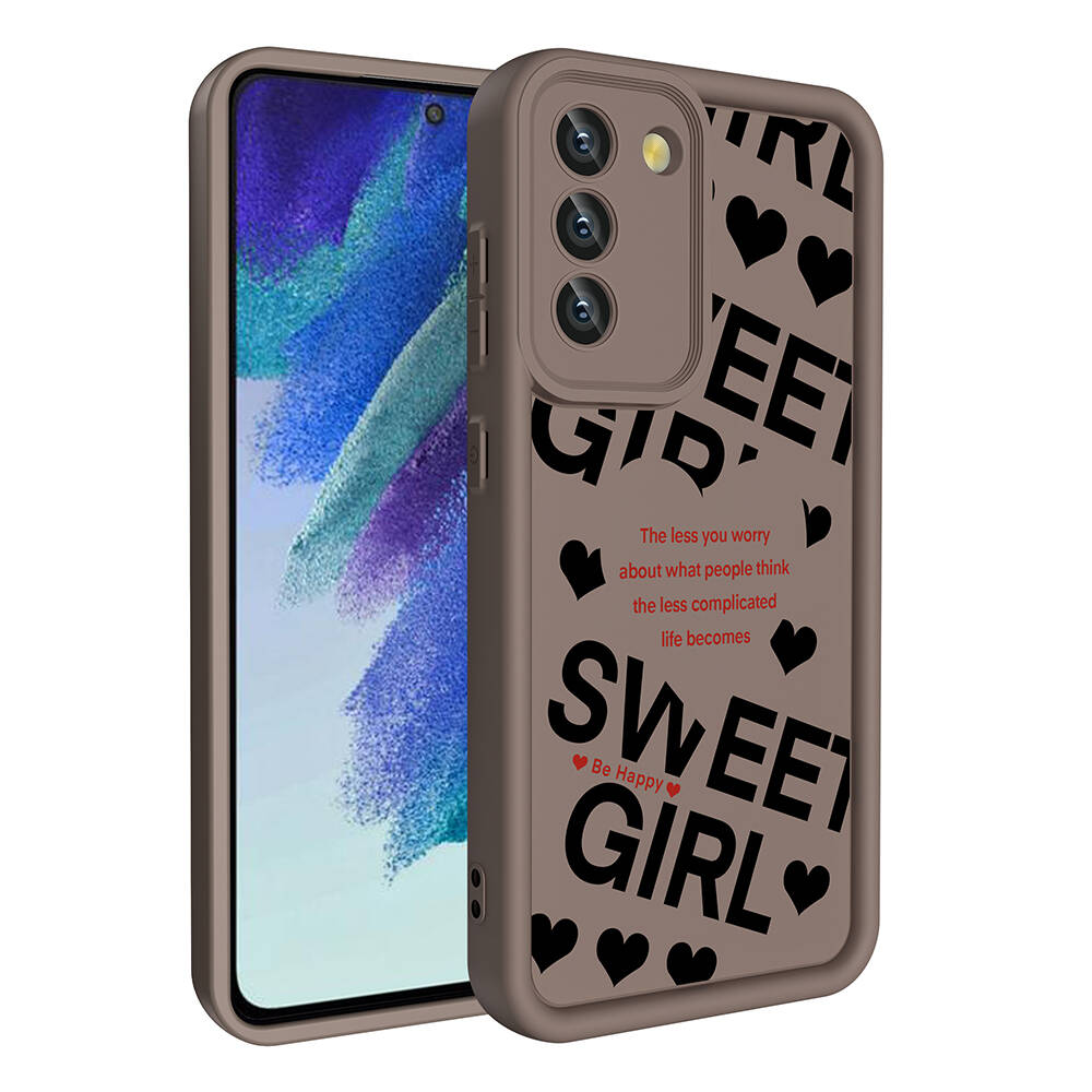 Samsung Galaxy S21 FE Uyumlu Kılıf Kamera Korumalı Baskılı Arka Yüzey Zore Klas Kapak - 3