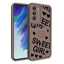 Samsung Galaxy S21 FE Uyumlu Kılıf Kamera Korumalı Baskılı Arka Yüzey Zore Klas Kapak - 3