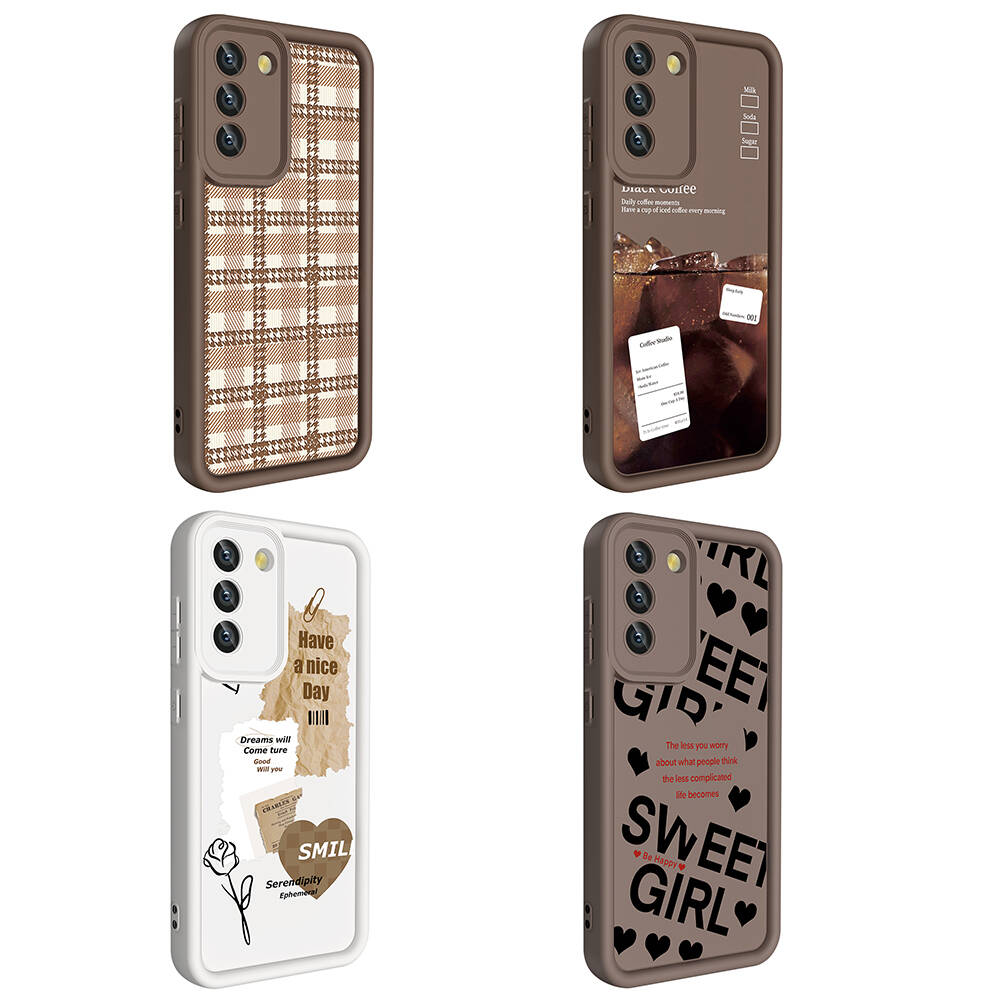 Samsung Galaxy S21 FE Uyumlu Kılıf Kamera Korumalı Baskılı Arka Yüzey Zore Klas Kapak - 8