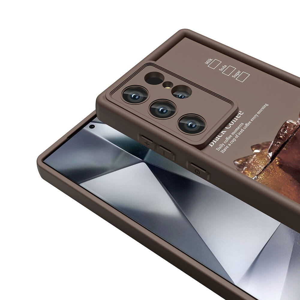 Samsung Galaxy S23 Ultra Uyumlu Kılıf Kamera Korumalı Baskılı Arka Yüzey Zore Klas Kapak - 5