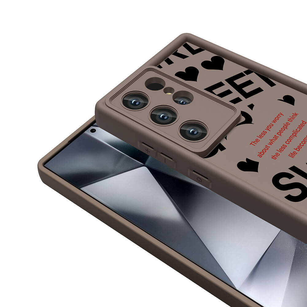 Samsung Galaxy S24 Ultra Uyumlu Kılıf Kamera Korumalı Baskılı Arka Yüzey Zore Klas Kapak - 6