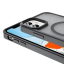 Apple iPhone 12 Uyumlu Kılıf Magsafe Şarj Özellikli Mat Arka Yüzey Zore Sio Kapak - 6