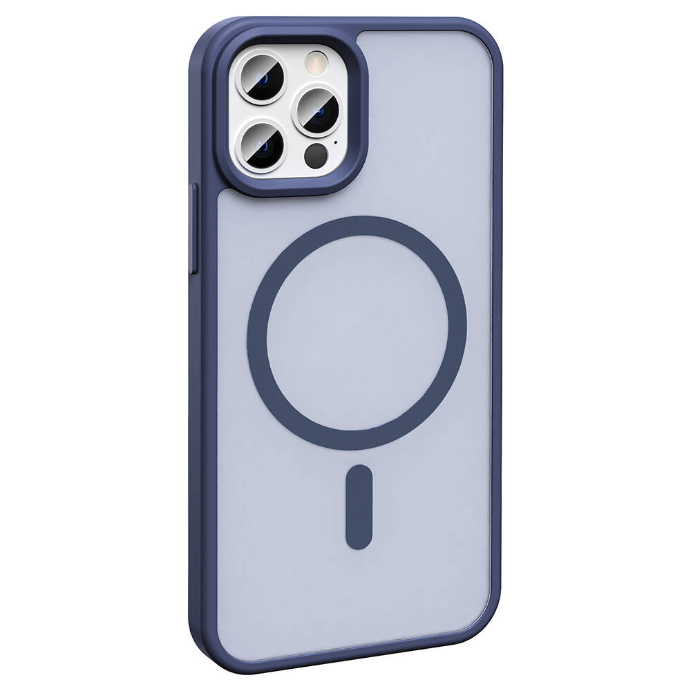 Apple iPhone 12 Pro Uyumlu Kılıf Magsafe Şarj Özellikli Mat Arka Yüzey Zore Sio Kapak - 2