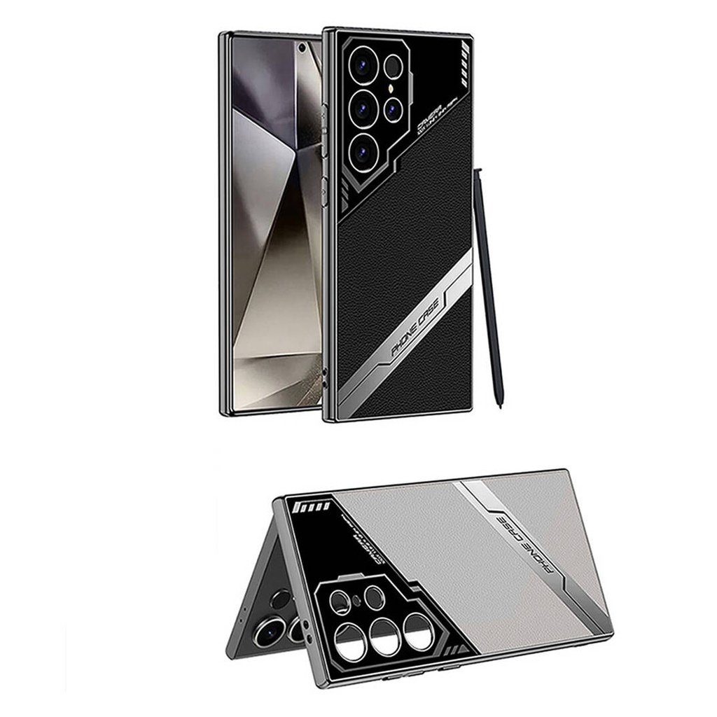 Samsung Galaxy S24 Ultra Uyumlu Kılıf Kamera Korumalı Suni Deri Tasarım Zore Yeni Seri Procase Kapak - 1