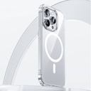 Apple iPhone 15 Pro Uyumlu Kılıf Magsafe Şarj Özellikli Airbagli Şeffaf Benks LucentPro Serisi Kapak - 1