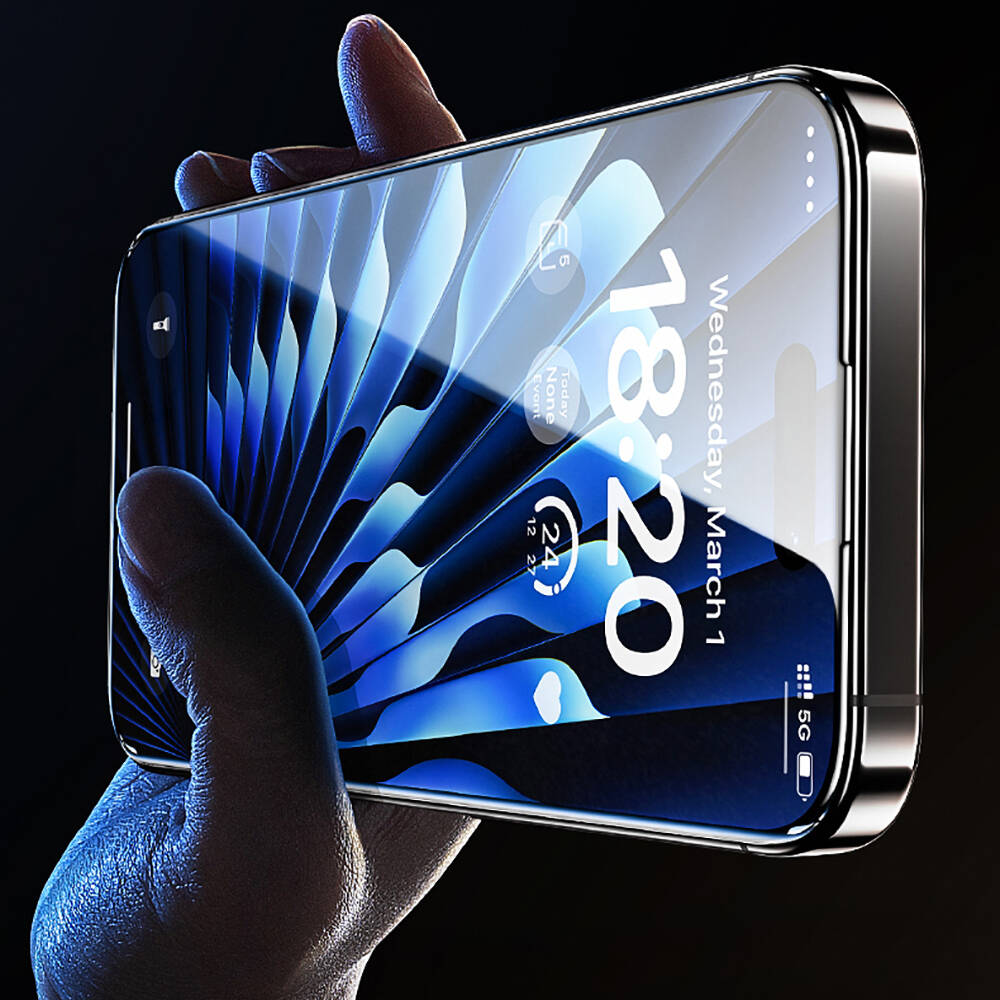 Apple iPhone 15 Pro Uyumlu Benks Glass Warrior HD Cam Ekran Koruyucu + Kolay Uygulama Aparatlı - 4