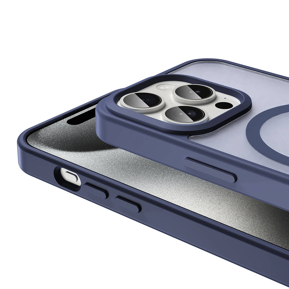 Apple iPhone 15 Pro Max Uyumlu Kılıf Magsafe Şarj Özellikli Mat Arka Yüzey Zore Sio Kapak - 2