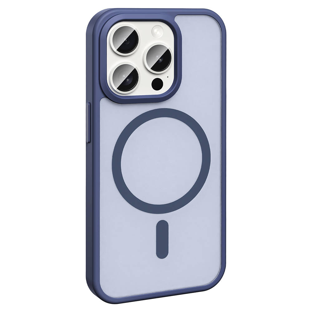 Apple iPhone 15 Pro Max Uyumlu Kılıf Magsafe Şarj Özellikli Mat Arka Yüzey Zore Sio Kapak - 5