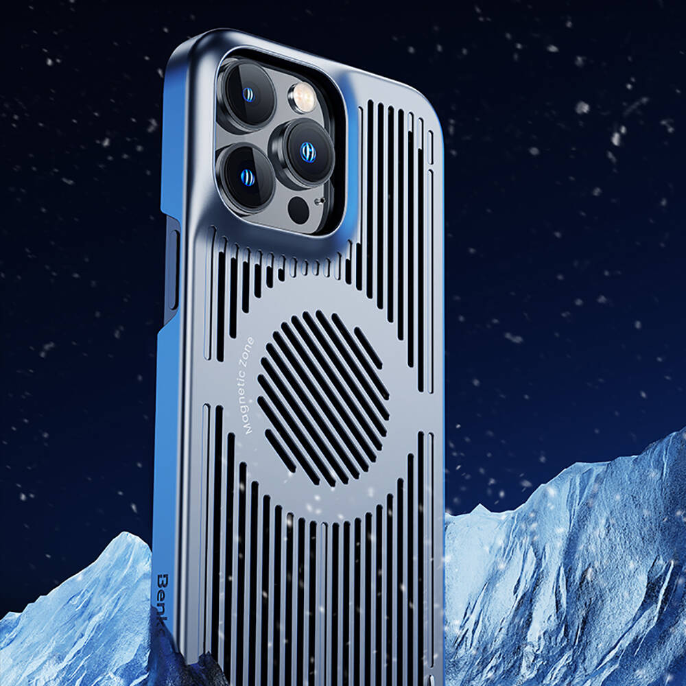 Apple iPhone 14 Pro Uyumlu Kılıf Magsafe Şarj Özellikli Soğutucu Benks Biliz Kapak - 9