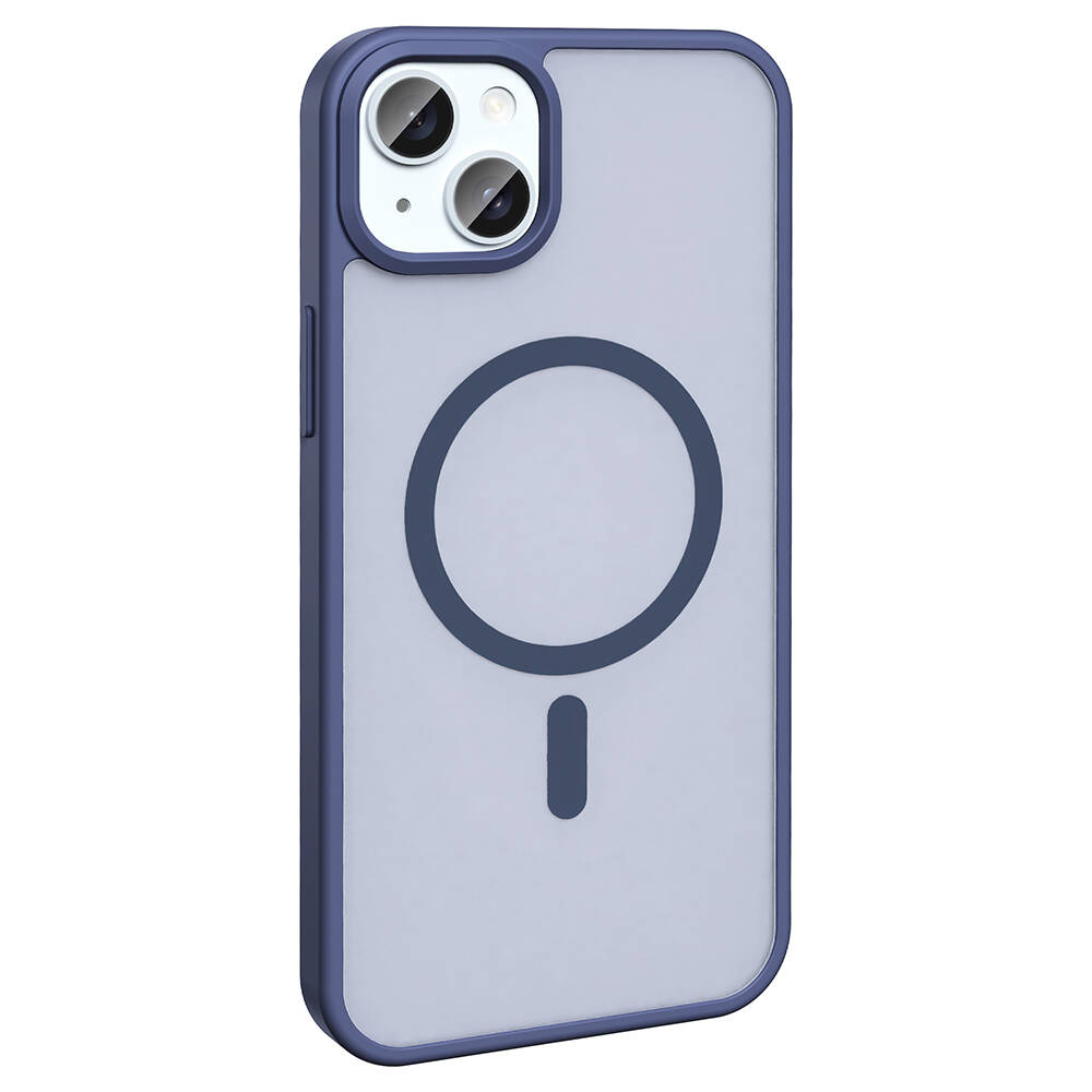 Apple iPhone 15 Uyumlu Kılıf Magsafe Şarj Özellikli Mat Arka Yüzey Zore Sio Kapak - 8