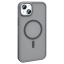 Apple iPhone 15 Uyumlu Kılıf Magsafe Şarj Özellikli Mat Arka Yüzey Zore Sio Kapak - 11