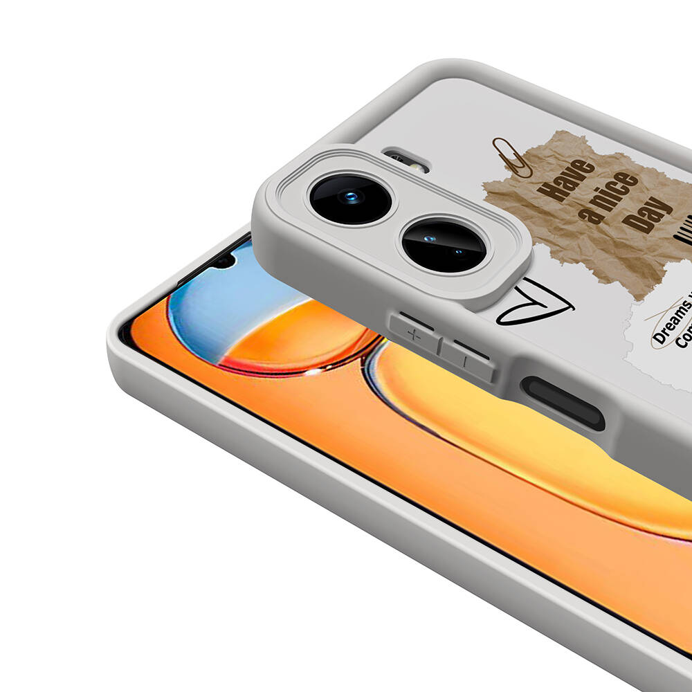 Xiaomi Poco C65 Uyumlu Kılıf Kamera Korumalı Baskılı Arka Yüzey Zore Klas Kapak - 5