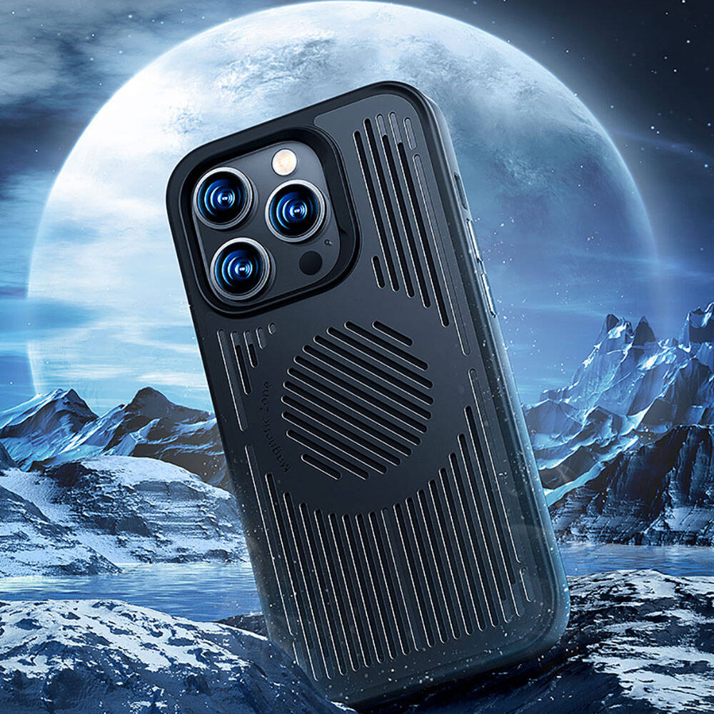 Apple iPhone 14 Pro Uyumlu Kılıf Magsafe Şarj Özellikli Düşme Dirençli Soğutucu Benks Biliz Kapak - 7