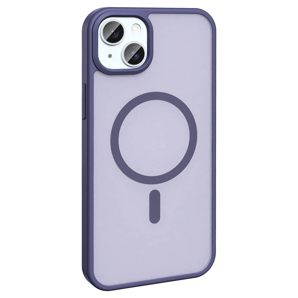 Apple iPhone 13 Uyumlu Kılıf Magsafe Şarj Özellikli Mat Arka Yüzey Zore Sio Kapak - 8