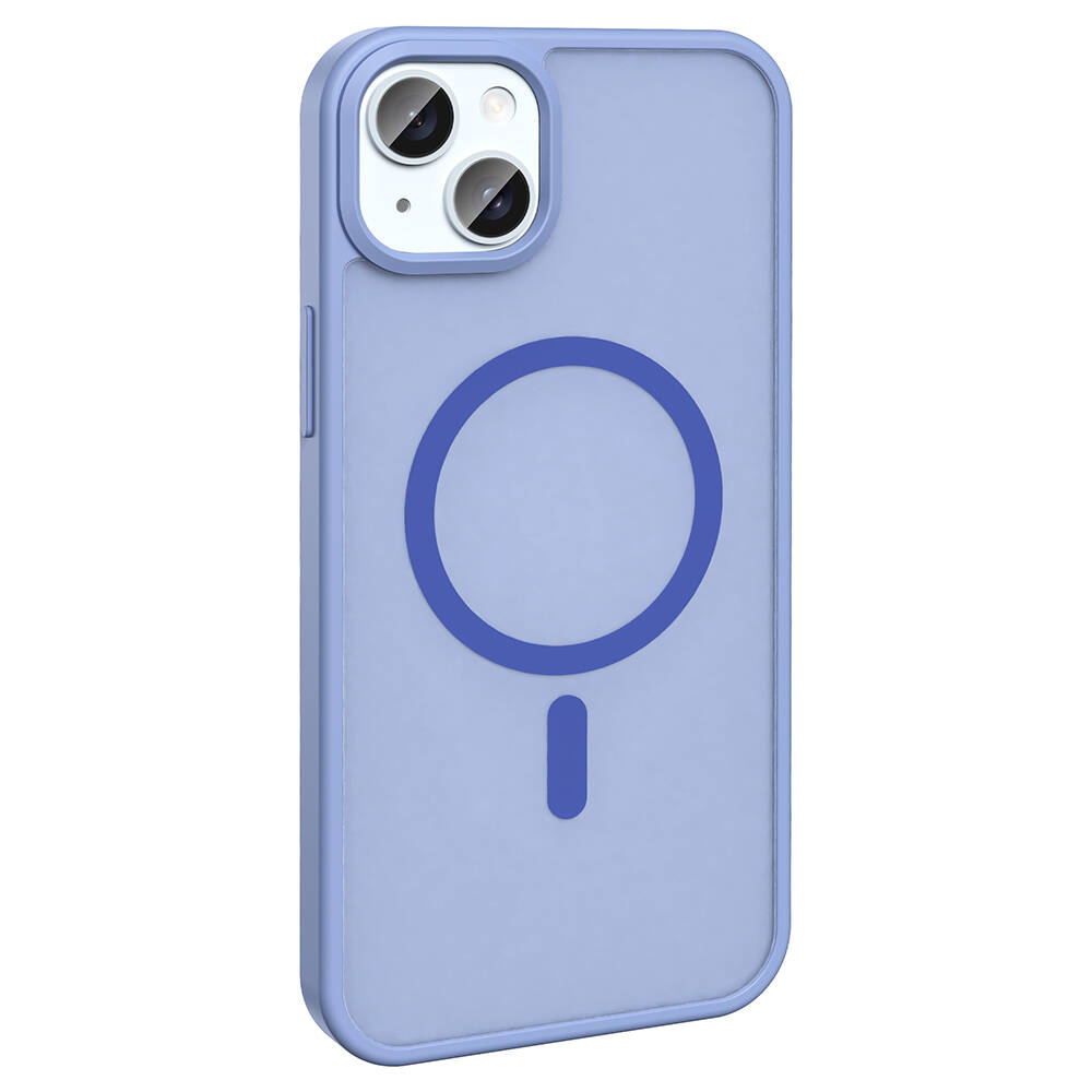 Apple iPhone 15 Plus Uyumlu Kılıf Magsafe Şarj Özellikli Mat Arka Yüzey Zore Sio Kapak - 10