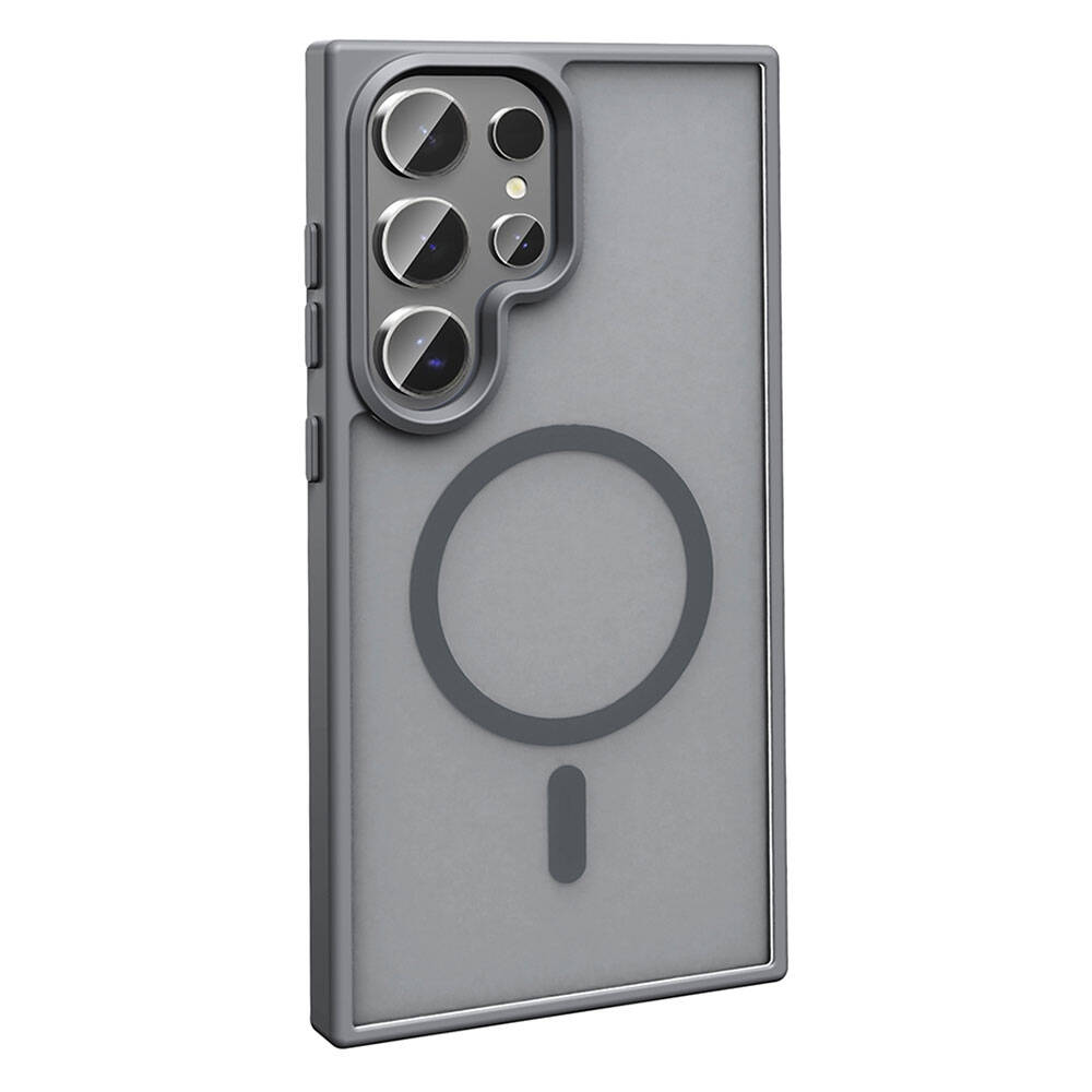 Samsung Galaxy S23 Ultra Uyumlu Kılıf Magsafe Şarj Özellikli Mat Arka Yüzey Zore Sio Kapak - 7