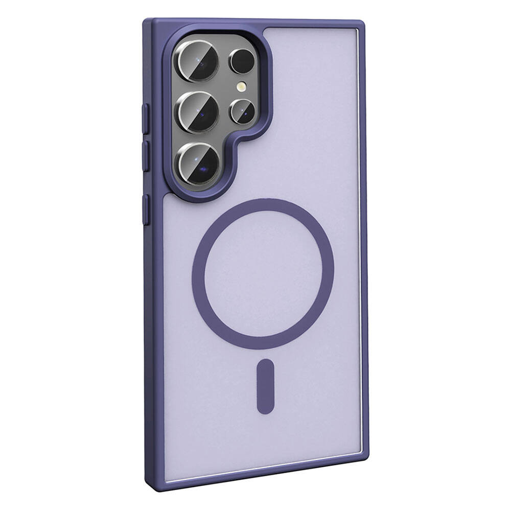 Samsung Galaxy S23 Ultra Uyumlu Kılıf Magsafe Şarj Özellikli Mat Arka Yüzey Zore Sio Kapak - 8