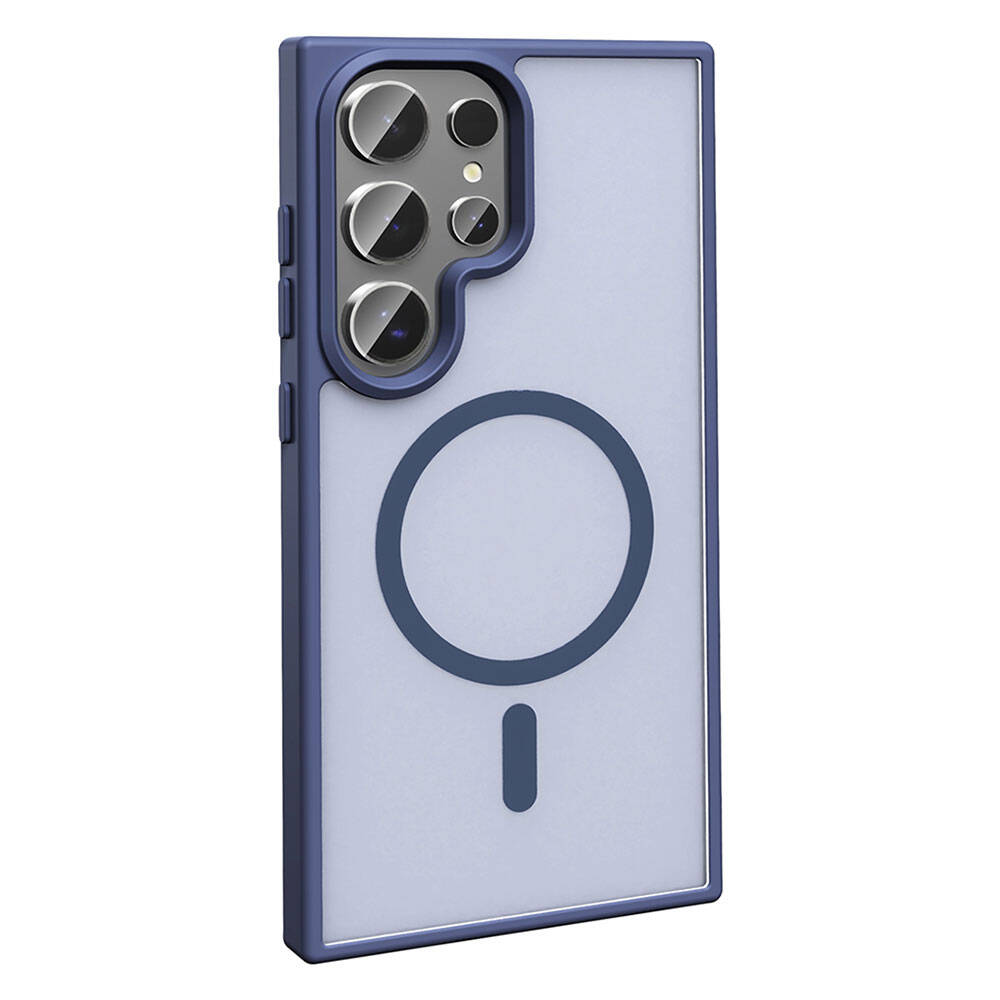 Samsung Galaxy S23 Ultra Uyumlu Kılıf Magsafe Şarj Özellikli Mat Arka Yüzey Zore Sio Kapak - 9