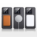 Xiaomi Mi 14 Uyumlu Kılıf Aramid Karbon Fiber Magsafe Özellikli Wlons Radison Kapak - 16