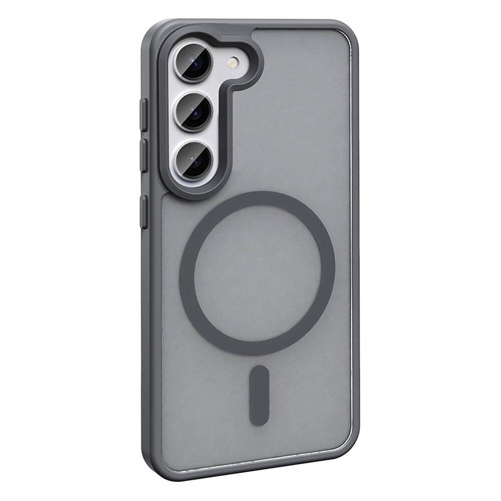 Samsung Galaxy S23 Uyumlu Kılıf Magsafe Şarj Özellikli Mat Arka Yüzey Zore Sio Kapak - 10